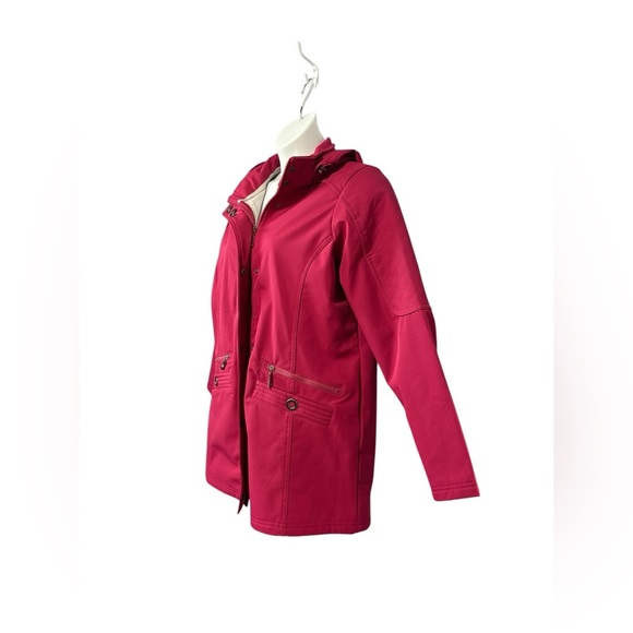 Lily Morgan,  Red Lined Jacket with Detachable Hood, Large 🍂 - Picture 6 of 10